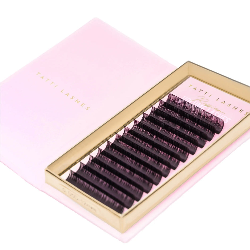 Russian Volume Lashes | Single Length Eyelash Extension Trays 0.03 | 0.05 | 0.07 D & C