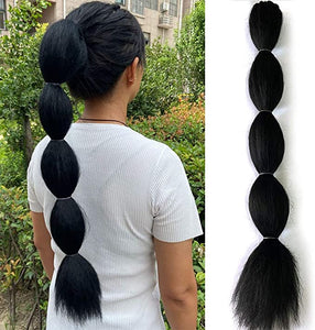 THE BUBBLE BRAID LANTERN PONYTAIL | 32inch, 80cm